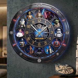 Sci-Fi Universe Wall Clock – Personalized Gifts For Space Fan 1 Layer Acrylic Hanging Wall Clock 05HUTI280226
