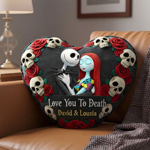 Skeleton Couples Pillow - Personalized Gifts For Couples 02HUTI111125