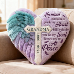 Heaven Angel Wing Shaped Pillow - Personalized Keepsake To Remember Loved One 03QHTI191225