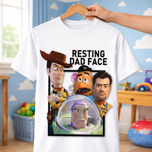 Fun Custom Photo Resting Dad Face Shirt, Personalized Gifts For Dad 01qhti180426