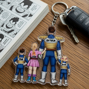 Hero Dad Power Keychain – Personalized Gifts For Dad 041QHHU020525HH