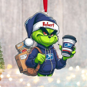 Personalized Gift For Postal Worker Ornament, How The Postal Worker Saved Christmas 06QHTI051124 - Ornament - GoDuckee