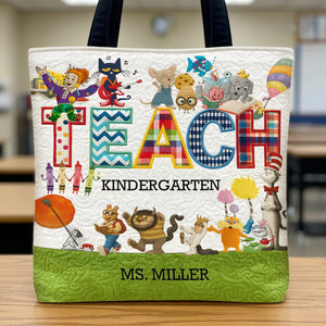 Cute Children's Books Character Tote Bag, Personalized Gifts For Teacher 03qhti290725