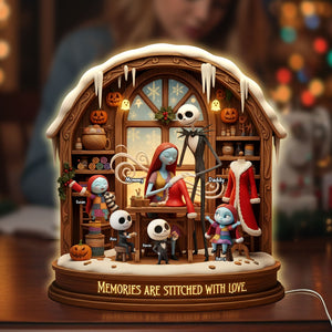 Sewing Family Light Box - Personalized Gifts For Family Custom Acrylic Light Box 02PATI181125