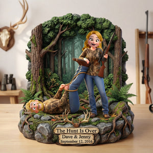 Hunting Couple Acrylic Plaque - Personalized Gifts For Couple Plaque 02HUTI200126HG