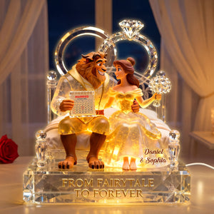 Romantic Fairytale Couple Light Box - Personalized Gifts For Couple 04ohti171225