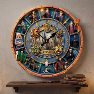 Fantasy School Characters Wall Clock - Personalized Gifts For Fantasy Lover Wall Clock 03HUTI040326
