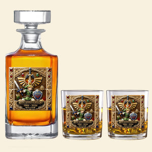 Fantasy Sword Hero Decanter Set – Personalized Drinking Decanter Gift For Fantasy Lover Set 04OHTI120226