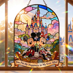 Playful Couple Suncatcher Ornament - Personalized Gifts For Couple 03toti080126
