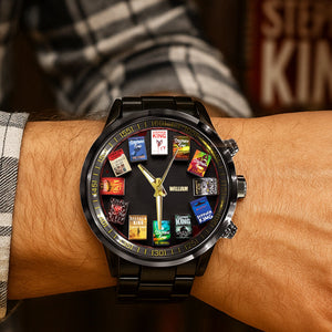 Novel Book Men's Watch - Personalized Gifts For Novel Lovers 04nati050825