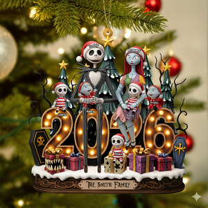 Spooky Family Ornament - Personalized Gifts For Family 05pati050925