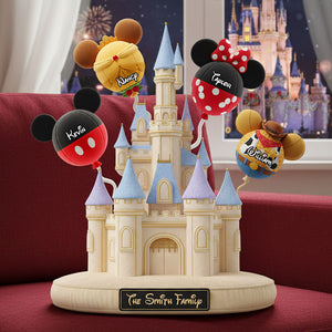 Balloon Castle Family Custom Pillow - Personalized Gifts For Family Pillow 04OHTI141125