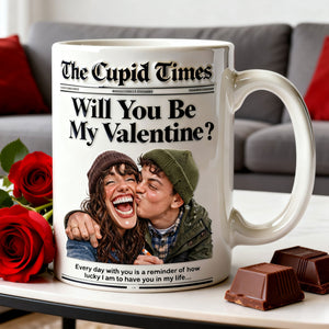 Newspaper Couple Custom Photo Coffee Mug - Personalized Gifts For Couple 01nati070126