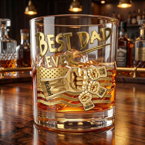 Power Fist Drinking Glass - Personalized Gifts For Dads 051ohti220526