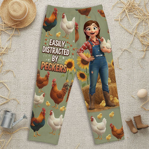 Farm Chicken Pajama Pants - Personalized Gifts For Farm Girl 02nati051225