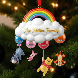 Floating Family Rainbow Ornament - Personalized Gift For Family 02NATI221125