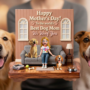 Dog Mom Acrylic Plaque - Personalized Gifts For Dog Lover Plaque 02KITI230226