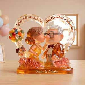 Lovely Old Couple Acrylic Plaque - Personalized Gifts For Couple 04toti080126
