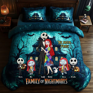 Horror Family Quilt Bedding Set - Personalized Gifts For Family 05qhti080825