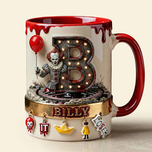 Monstrous Alphabet Initial Letters Accent Mug - Personalized Gifts 02qhti090126