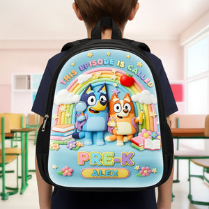Cute Cartoon School Bag, Personalized Gifts For Kids 03qhti010825