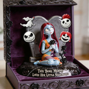 Bone Mommy & Little Kids Acrylic Plaque - Personalized Gift For Mom 03OHTI030426