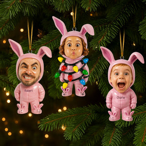 Cute Rabbit Ornament - Custom Photo Gifts For Loved Ones 02huti270825