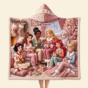 Enchanted Princess Hood Blanket - Personalized Christmas Gifts 03PGTI261026