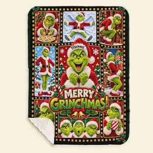 Festive Season Blanket - Personalized Gifts For Christmas Blanket 01PATI151026