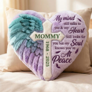 Heaven Angel Wing Shaped Pillow - Personalized Keepsake To Remember Loved One 03QHTI191225
