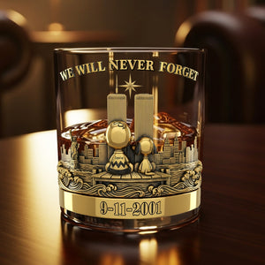 911 Honoring Whiskey Glass - Personalized Gifts For Loved Ones 03nati080825