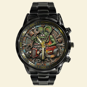 Classic Racing Stainless Steel Men's Watch – Personalized Gifts For Hot Rod Lovers 06tgti280126