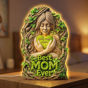 Nature Mother's Day Light Box - Personalized Gifts For Mom Custom Shape Acrylic Light Box 03HUTI221225