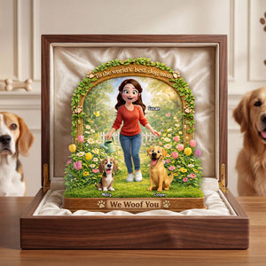 Dog Lover Acrylic Plaque - Personalized Gifts For Dog Mom Plaque 01TOTI120326