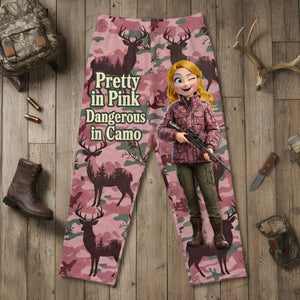 Hunting Girl Pajama Pants - Personalized Gift For Hunting Lover Pant 02NATI140125