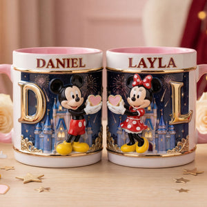 Alphabet Couple Coffee Accent Mug - Personalized Gifts For Couple Coffee Mug 01KITI160126