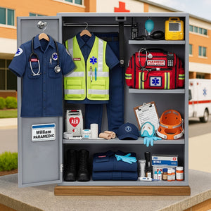 EMS Worker Personal Locker Plaque - Personalized Gifts For Paramedic EMT 01qhti060625-Homacus