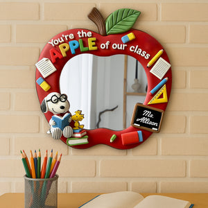 Cute Apple Teacher Mirror - Personalized Gifts For Teacher 03pgti220725