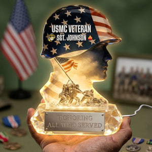 Proud Military Spirit Led Light - Personalized Gifts For Veterans 04QHTI180326
