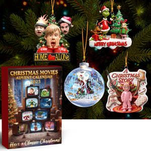 Cinematic Christmas Advent Calendar Acrylic Blind Box, Personalized Gifts For Classic Christmas Movie Lovers 02QHTI171025