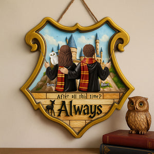 Wizard Couple Wood Sign - Personalized Gifts For Couple 03huti230525