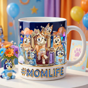 Puppy Queen Mom And Kids Coffee Mug - Personalized Gifts For Mother's Day Coffee Mug 02OHTI070426