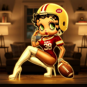 Retro Cute Girl Light Box – Personalized Gift For Sport Lovers 01HUTI011225