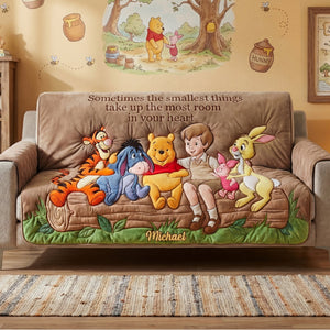 Friends Forever Quilted Sofa Cover - Personalized Gifts For Friends 03PATI230126