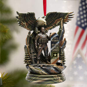 Strong Veteran Ornament - Personalized Gifts For Veteran 06tgti080925