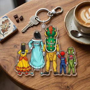 The Love Team Keychain - Personalized Gifts For Family 03qhhu030426