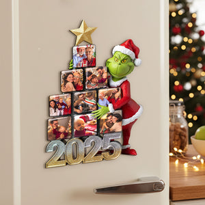 Green Monster Family Fridge Magnet - Custom Photo Gifts For Family Acrylic Fridge Magnet 04PGTI201125