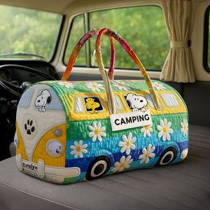 Cute Camping Quilted Duffle Bag - Personalized Gifts For Camping Lovers 04tgti060925