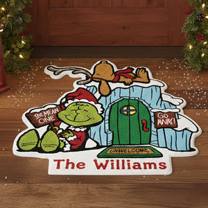 Green Monster Doormat - Personalized Gifts For Christmas Doormat 04HUTI101125