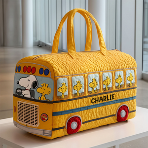 School Bus Quilted Duffle Bag - Personalized Gifts For Kids 04nati080925